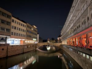 Fleischbrücke on the Pegnitz River