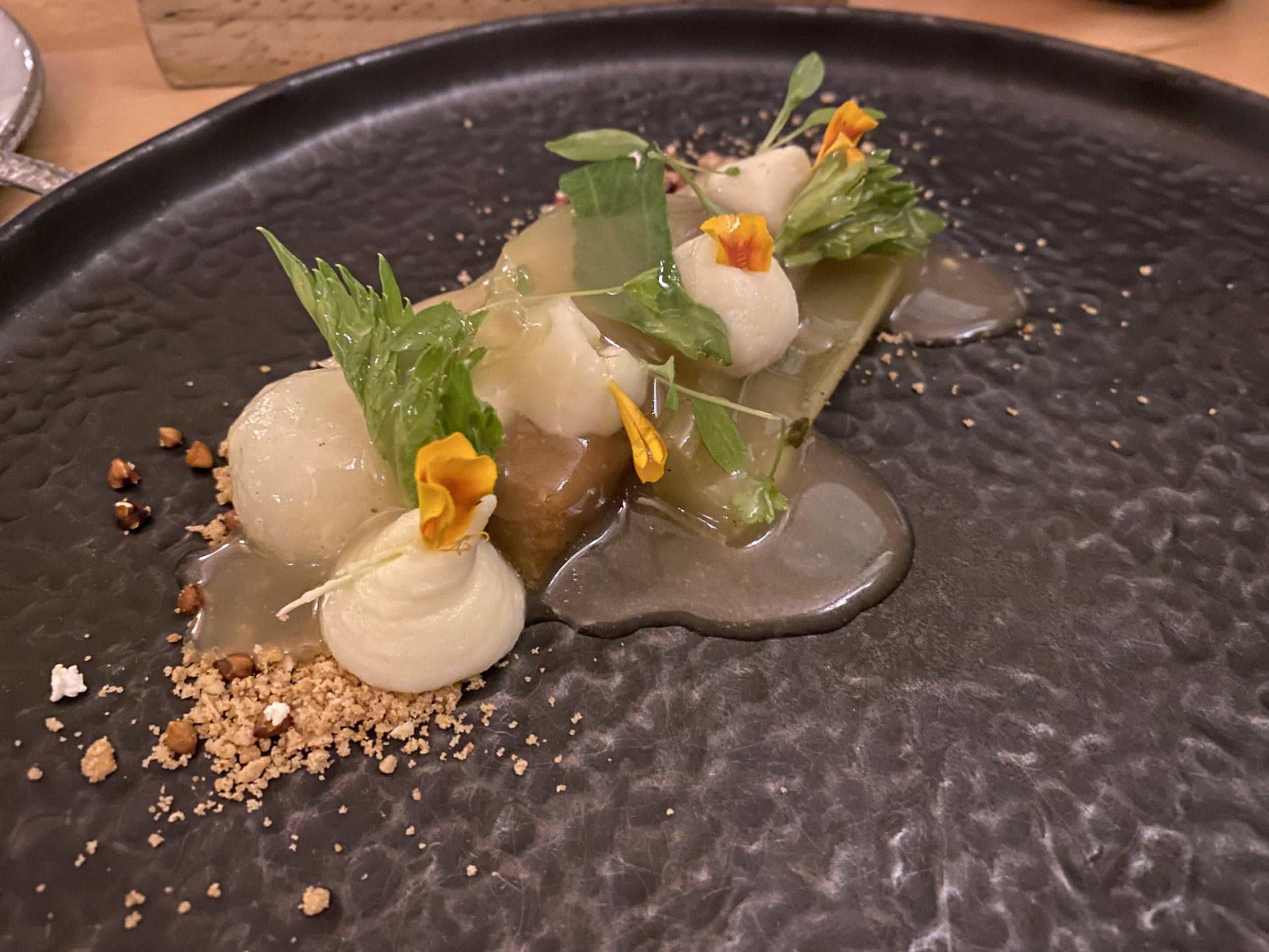 Turnip cabbage, celery, yuzu