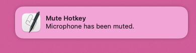 Mute notification